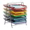 Mind Reader 5-Tier Paper Tray Organizer with Multicolor Trays, Classroom File Organizer for Teachers, Metal Mesh, Assorted Colors